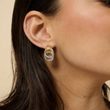 Knotted Duotone Plated Earrings