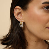 Knotted Duotone Plated Earrings