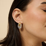 Knotted Duotone Plated Earrings