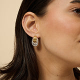 Knotted Duotone Plated Earrings