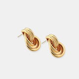 Knotted 18K Gold Plated Earrings