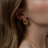 Knotted 18K Gold Plated Earrings