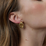 Knotted 18K Gold Plated Earrings