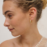Camile Twist 18K Gold Plated Earrings