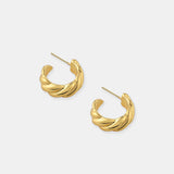 Camile Twist 18K Gold Plated Earrings