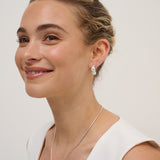 Camile Twist Sterling Silver Plated Earrings