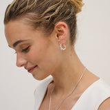 Camile Twist Sterling Silver Plated Earrings