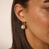 Classic Pearl 18K Gold Plated Earrings