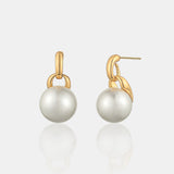 Classic Pearl 18K Gold Plated Earrings