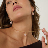 Lula Pink Quartz Earrings