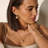 Classic Pearl 18K Gold Plated Necklace