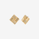 Alannah Square 18K Gold Plated Earrings