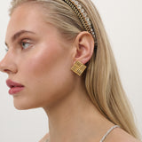 Alannah Square 18K Gold Plated Earrings
