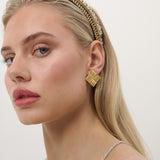 Alannah Square 18K Gold Plated Earrings