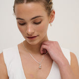 Luna Toggle Sterling Silver Plated Necklace