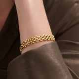 Popcorn Chain 18K Gold Bracelet