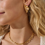 Ginko 18K Gold Plated Earrings