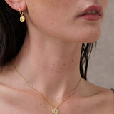 Birthstone 18K Gold Plated Earrings (Nov/Dec/Jan/Feb)