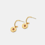 Birthstone 18K Gold Plated Earrings