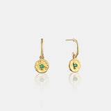 Birthstone 18K Gold Plated Earrings