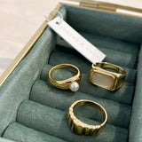 18K Gold Plated Daily Stacker Rings 3set