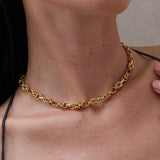 Rope Chain 18K Gold Plated Necklace