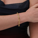 Rope Chain 18K Gold Plated Bracelet