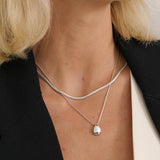 Droplet Sterling Silver Plated Necklace