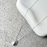 Droplet Sterling Silver Plated Necklace