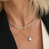 Droplet Sterling Silver Plated Necklace