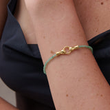 Harry 18K Gold Plated Bracelet in Green