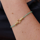 Harry 18K Gold Plated Bracelet in Green