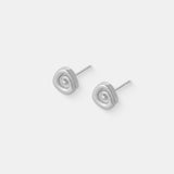 Swirl Stud Sterling Silver Plated Earrings