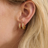 Stilla Diamanté 18K Gold Plated Earrings (Small)
