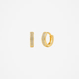 Stilla Diamanté 18K Gold Plated Earrings - Medium