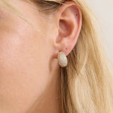 Diamanté Droplet 18K Gold Plated Earrings