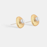Victoria Matte 18K Gold Plated Earrings