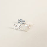 Messina Pearl Sterling Silver Plated Earrings