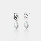 Messina Pearl Sterling Silver Plated Earrings
