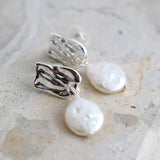 Messina Pearl Sterling Silver Plated Earrings
