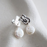 Messina Pearl Sterling Silver Plated Earrings