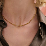 Link Chain 18K Gold Plated Necklace