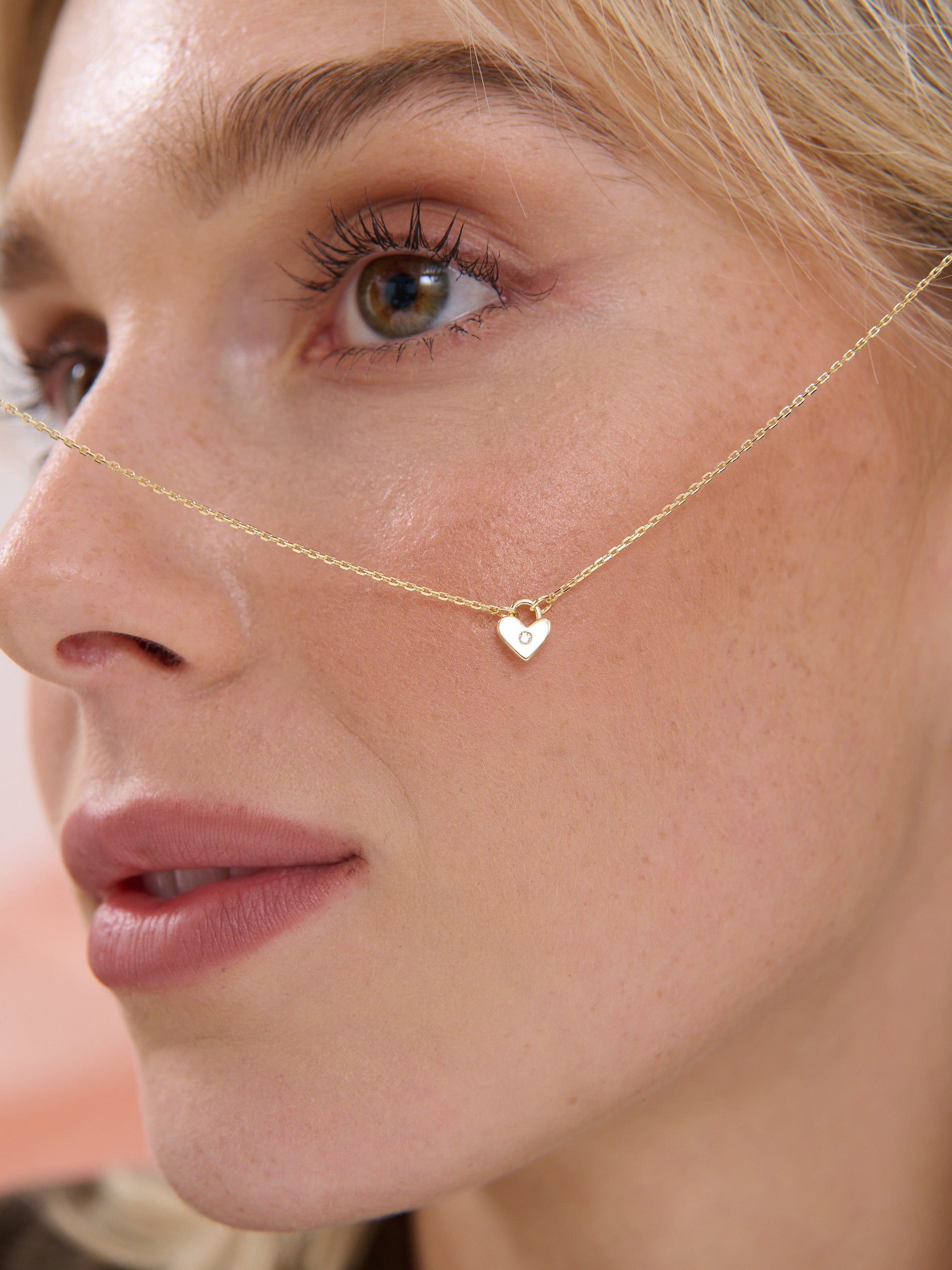 Heart Lock 925 Silver Necklace
