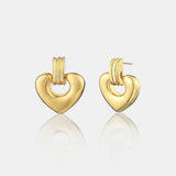 Tania Heart 18K Gold Plated Earrings