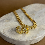 Popcorn Chain 18K Gold Necklace