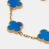 Charlotte 18K Gold Plated Bracelet in Blue