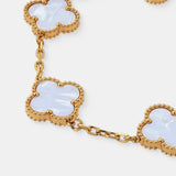 Charlotte 18K Gold Plated Bracelet in White