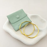 Skinny 18K Gold Plated Bangle 2pcs