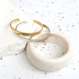 Toro Skinny Open Cuff 18K Gold Plated Bangle
