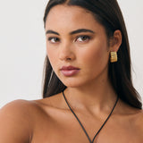 Kaia Rope Charm Necklace in Gold